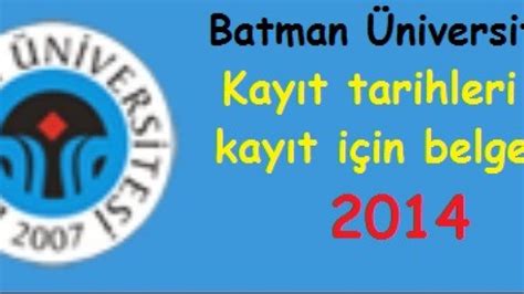 Batman üniversitesi e kayıt